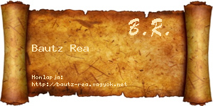 Bautz Rea névjegykártya